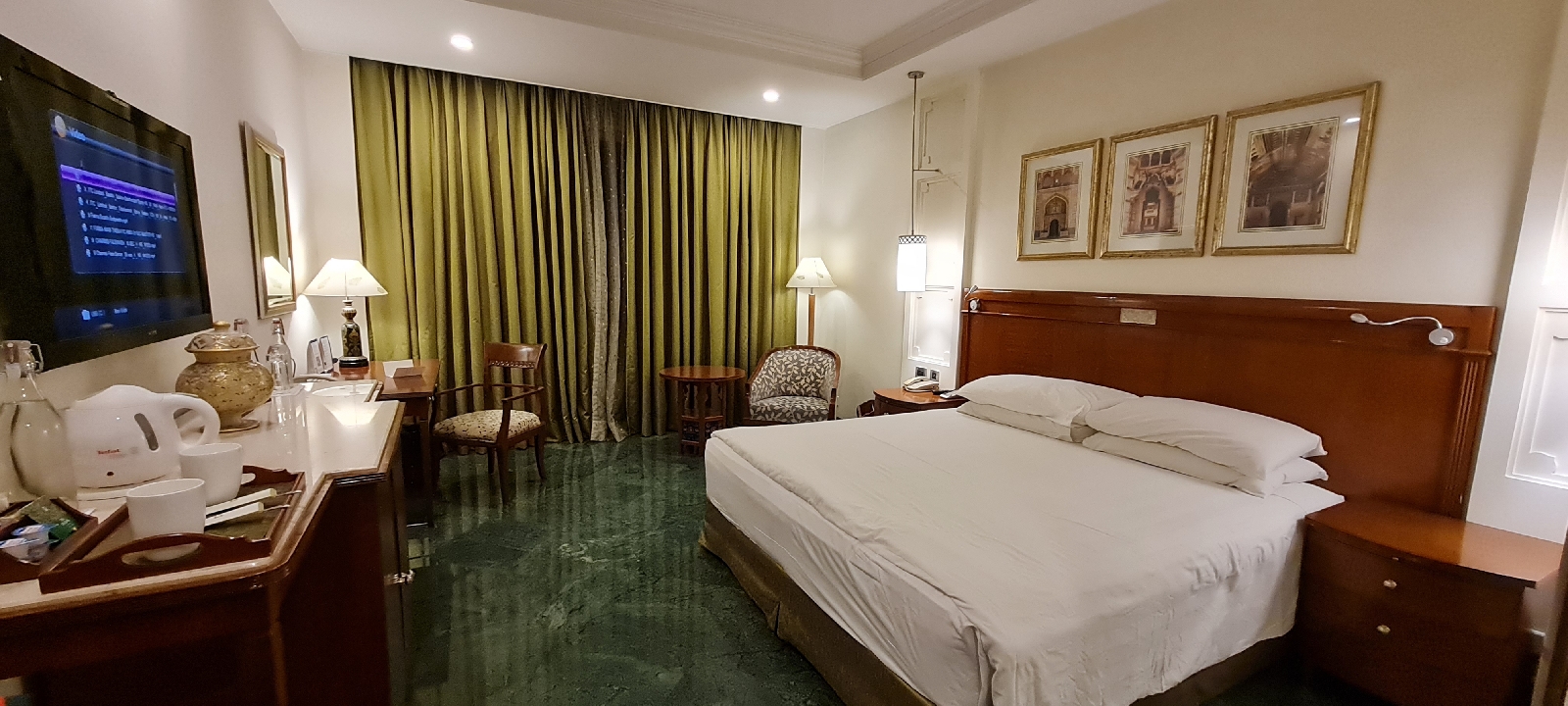 Spacious rooms with nice interior.