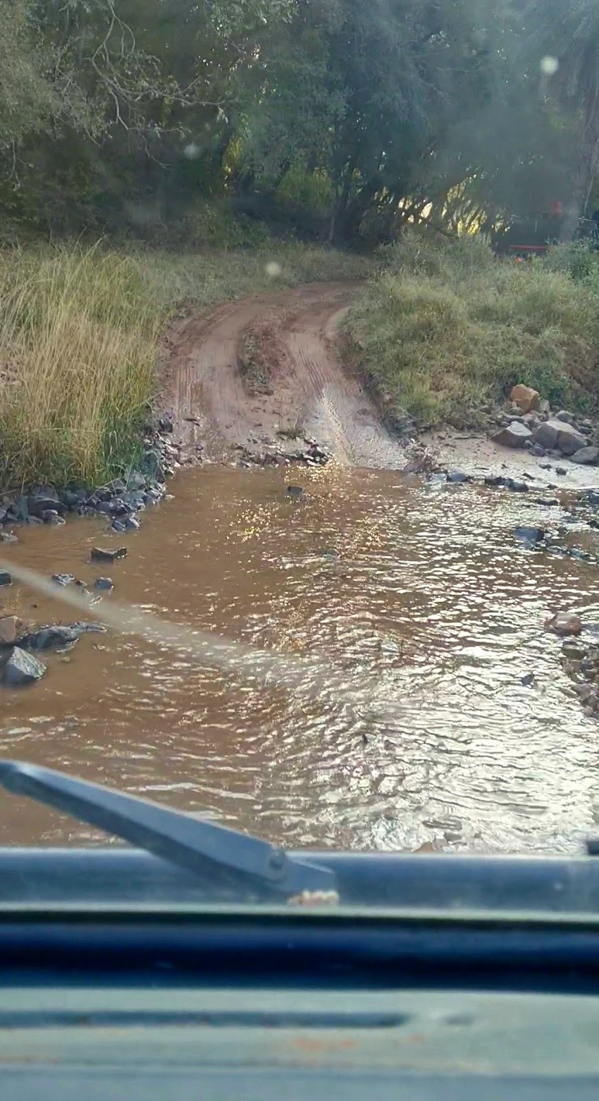 The Canter crossing a rivulet&mldr;