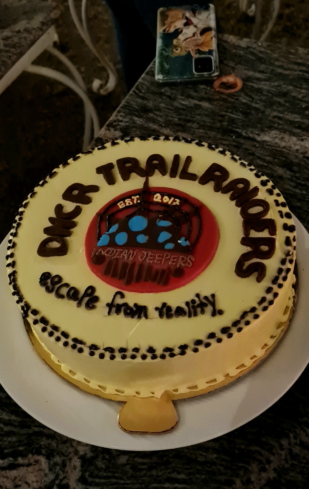 The surprise cake was nice