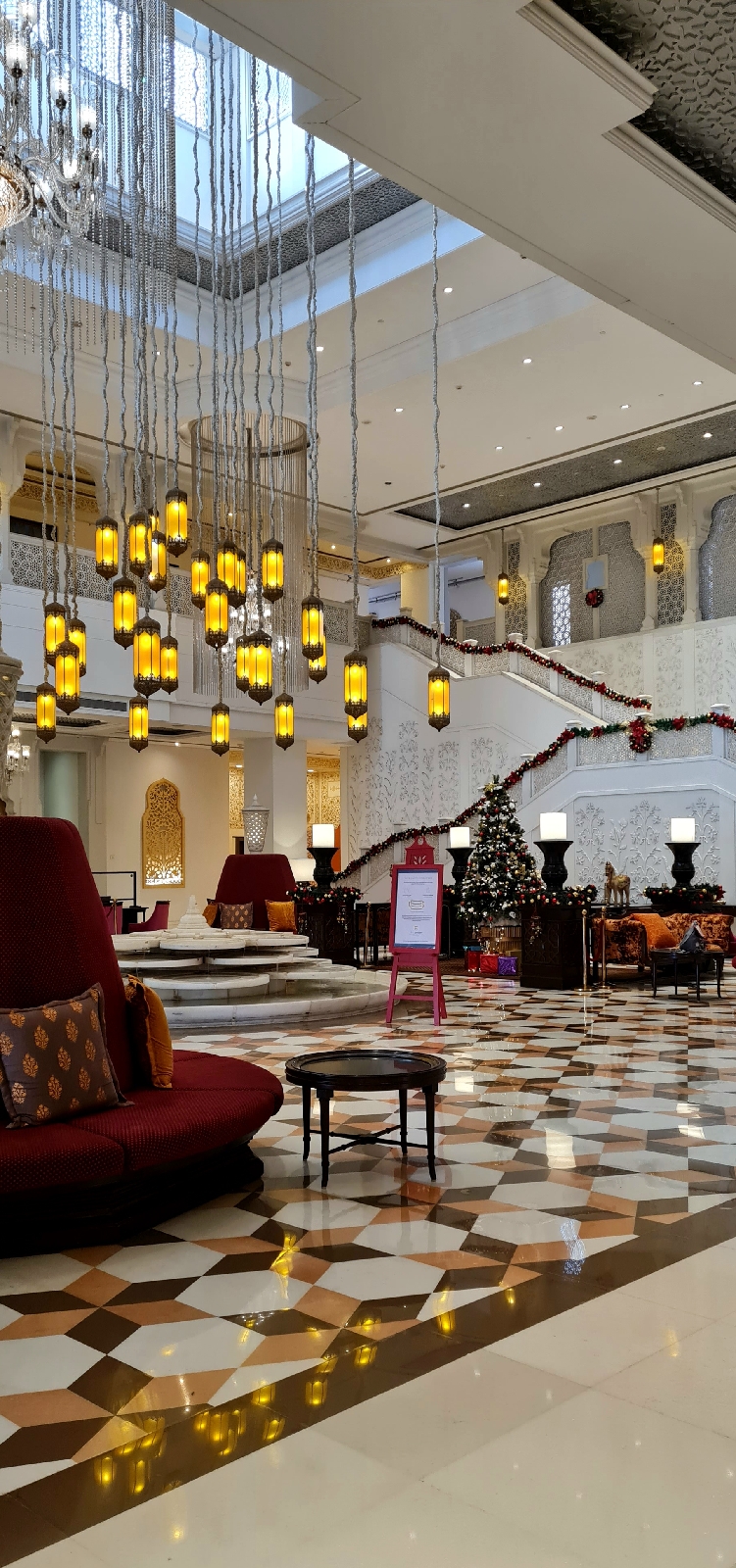 Reception area of ITC Rajputana Sheraton