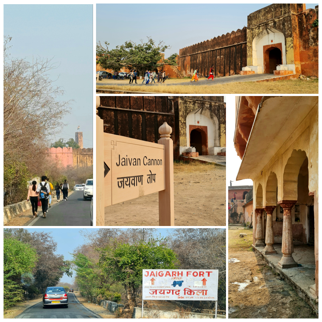 A collage of Jaigarh Fort