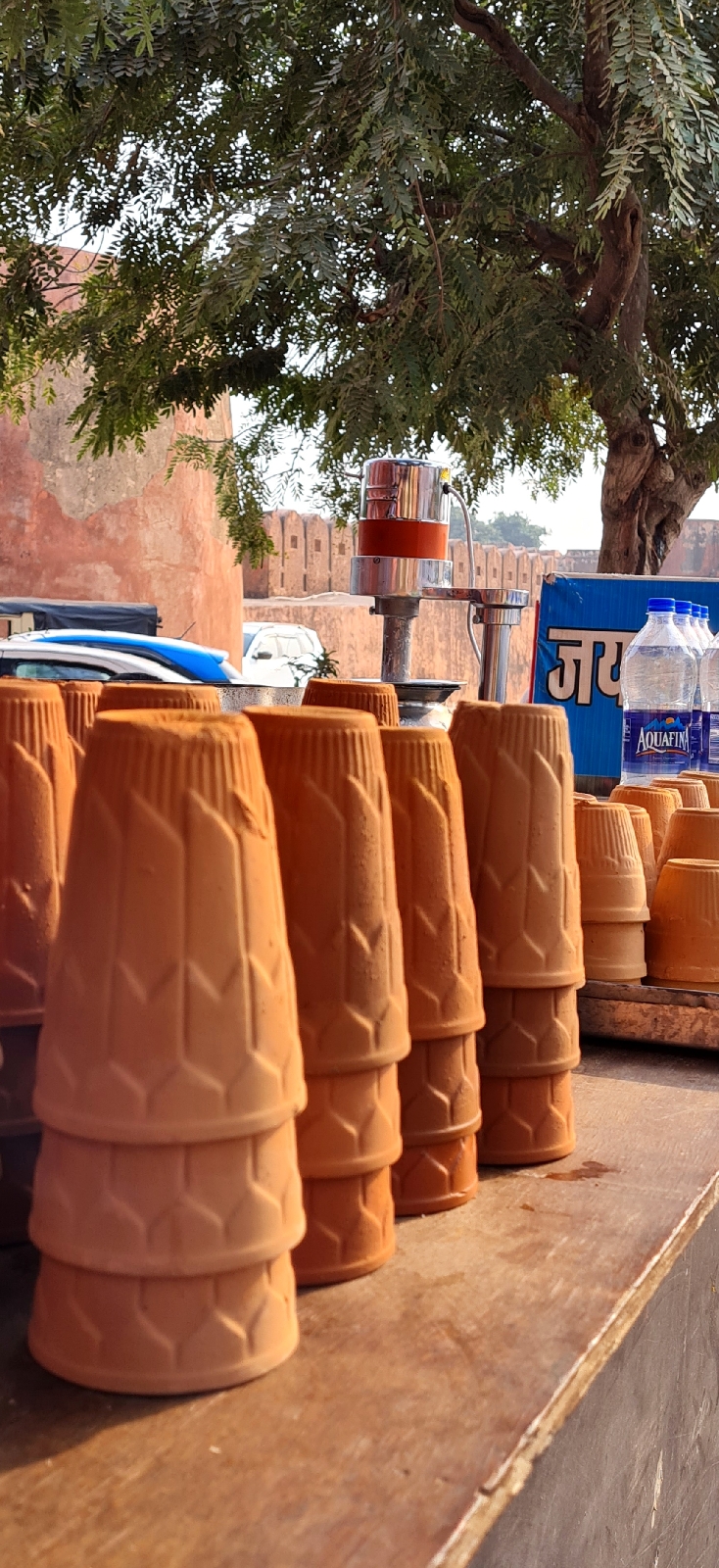 जयवान टी स्टाल inside the outer Fort complex