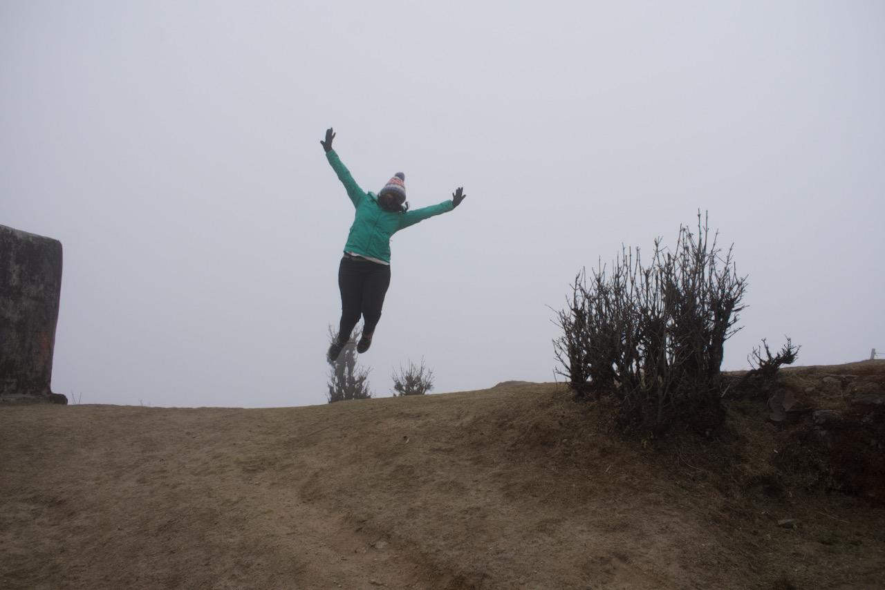 Snow from the previous night had covered our Jeep completely!