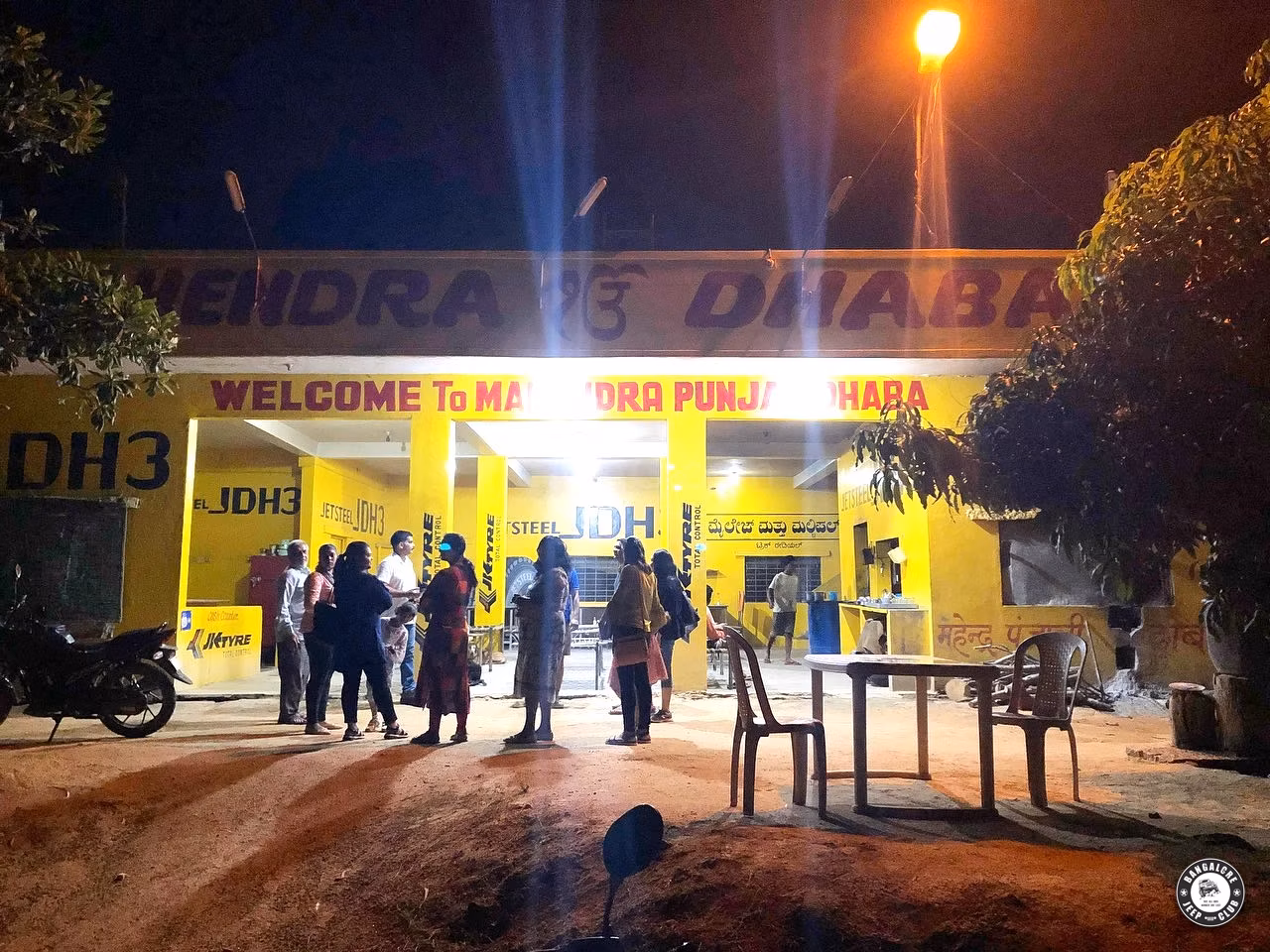 Bangalore Jeep Clubs Dinner Drive to Mahendra Dhaba