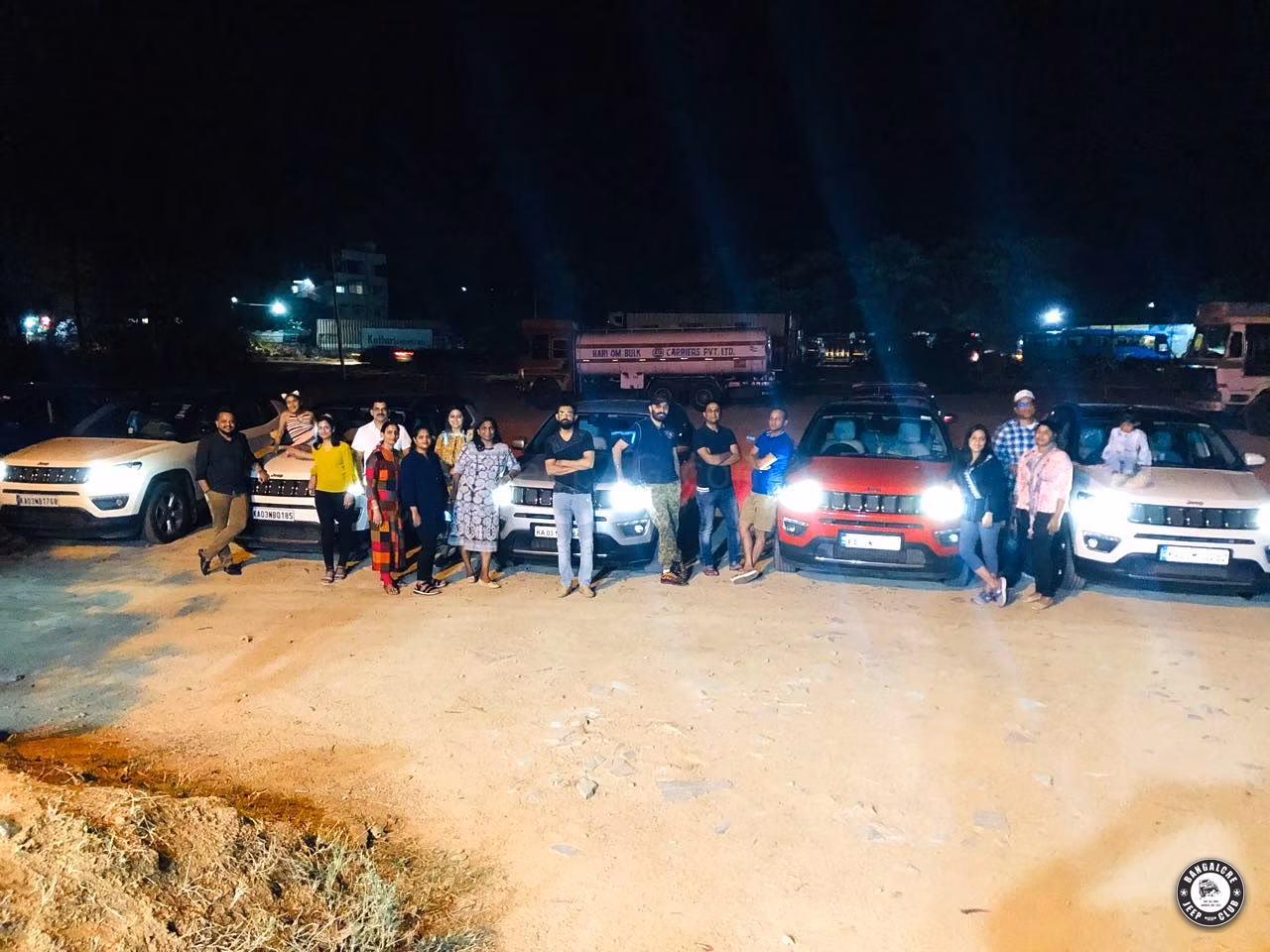 Bangalore Jeep Clubs Dinner Drive to Mahendra Dhaba