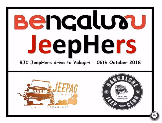 Bangalore Jeep Club's JeepHers Trail to Yelagiri