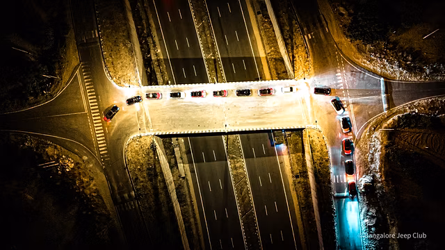 Bangalore Jeep Club's Night Trail to Rasta Cafe