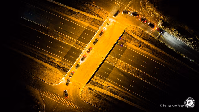 Bangalore Jeep Club's Night Trail to Rasta Cafe