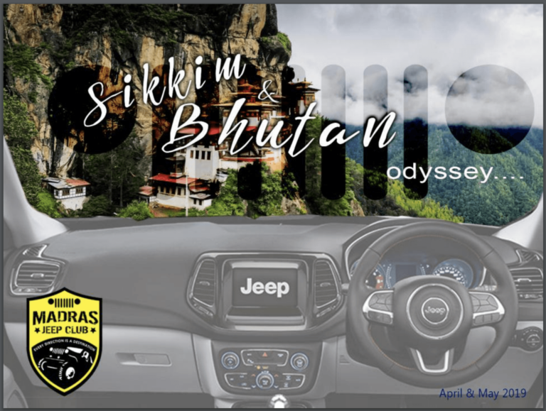 Madras Jeep Club Sikkim Bhutan Trail