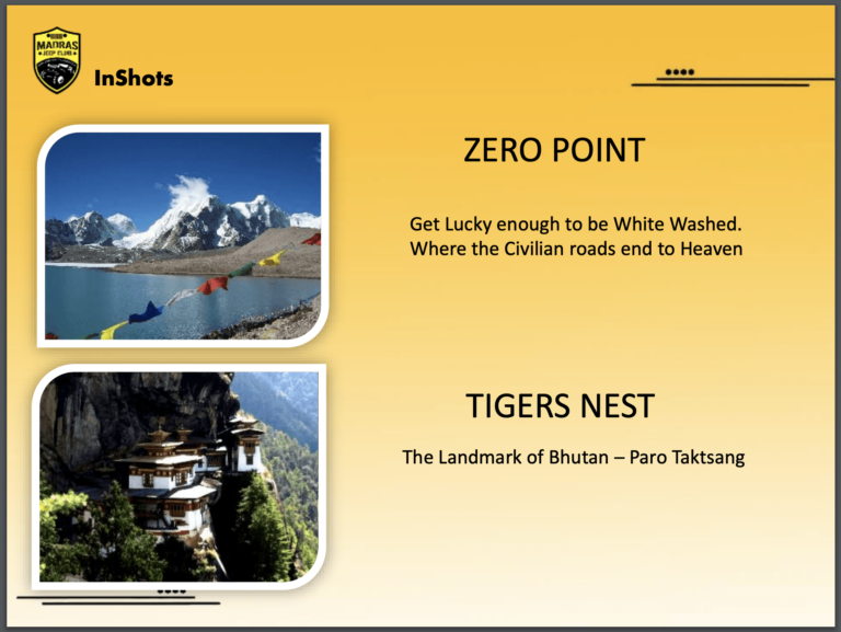 Madras Jeep Club Sikkim Bhutan Trail